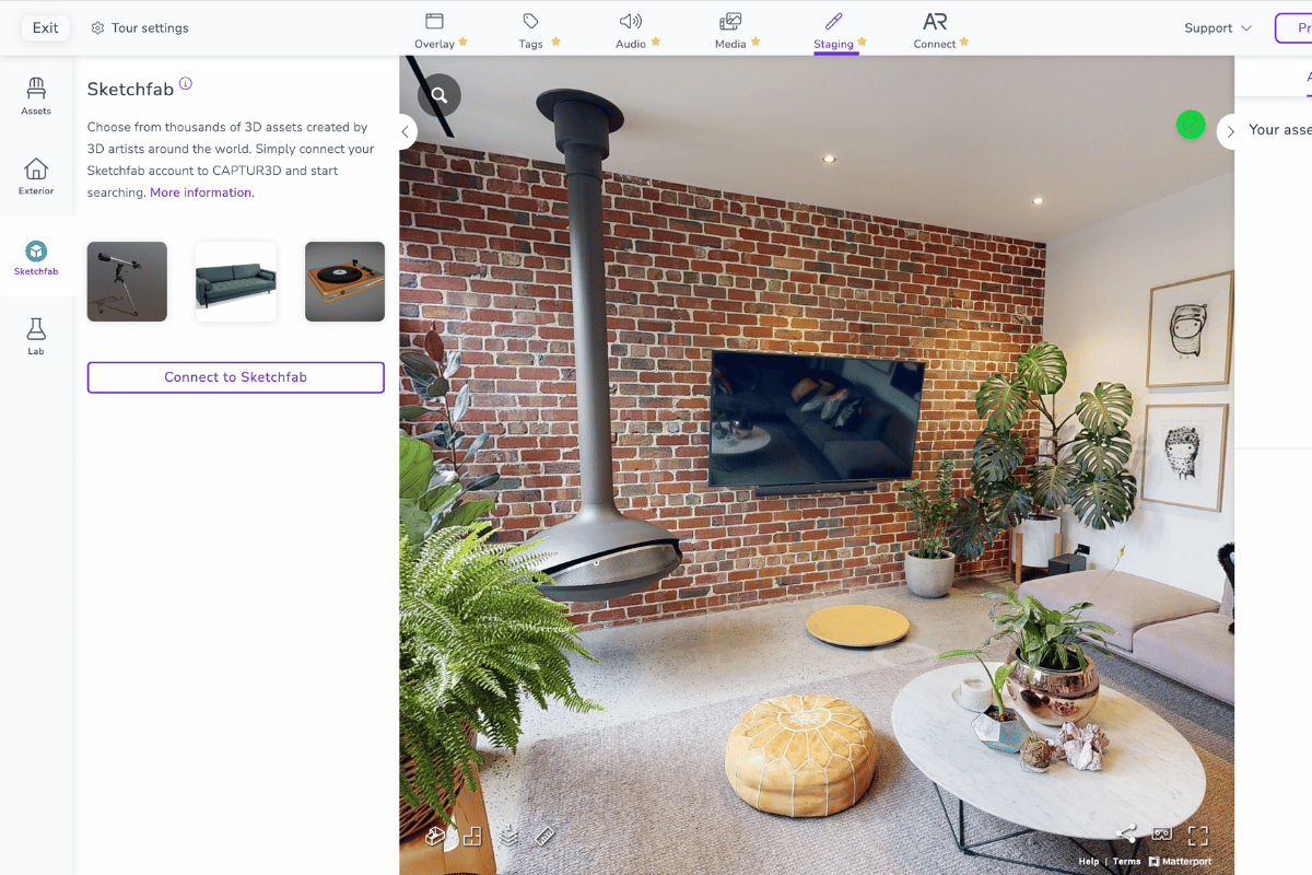 Connect to Sketchfab