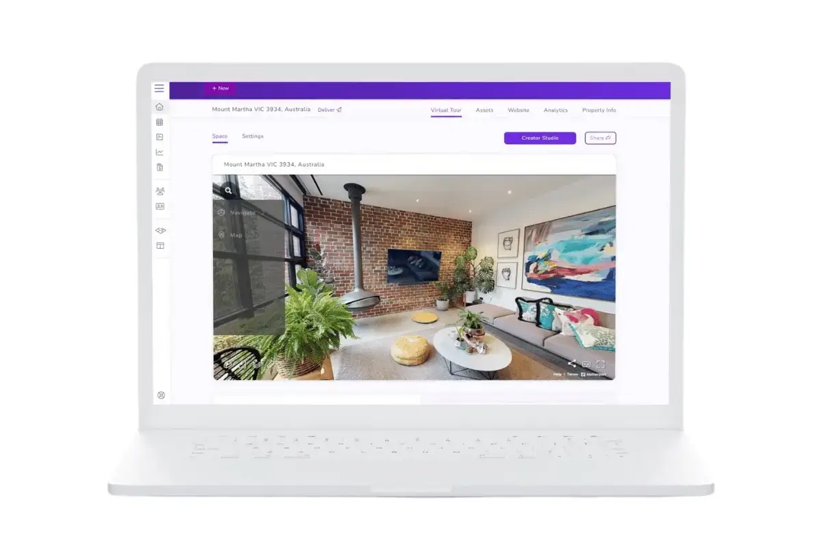 Creator studio - virtual tour