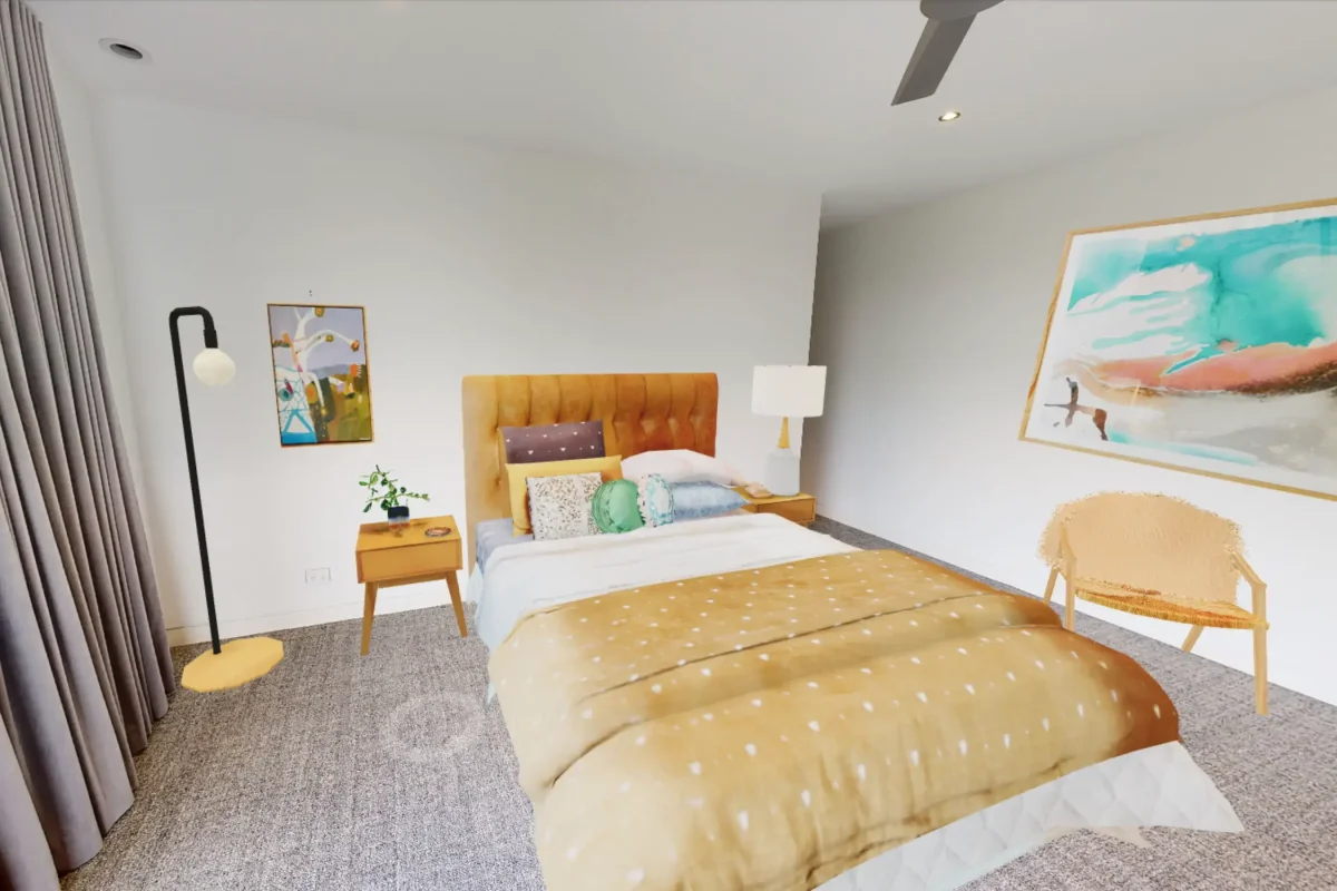 Virtual staging bedroom