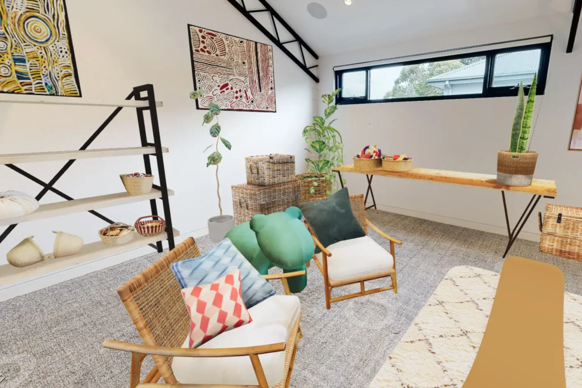 Virtual staging mezzanine